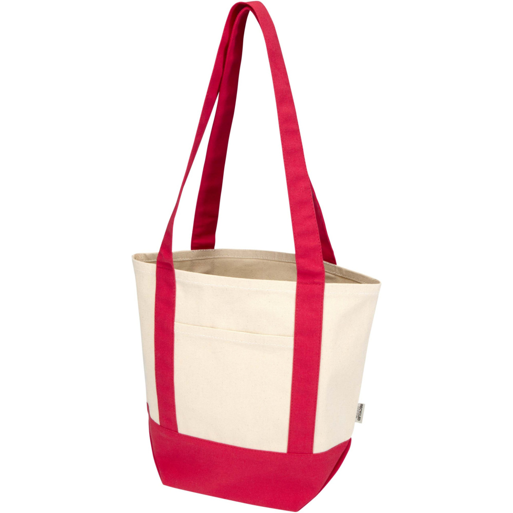 Logo trade corporate gift photo of: Sam 320 g/m² GRS recycled mini cotton tote bag