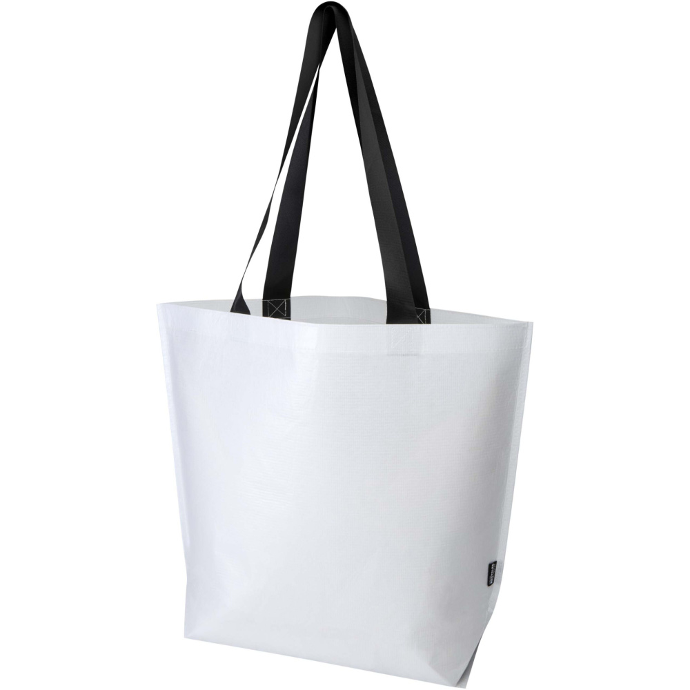 Logo trade promotional product photo of: Duo GRS recycled double-laminated oversized tote bag 30L