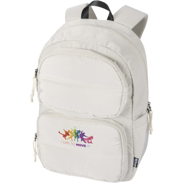 Logo trade promotional gift photo of: Puffer 15.6" GRS recycled laptop backpack 18L
