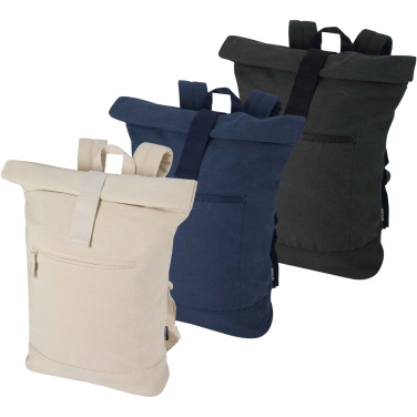 Logotrade promotional gifts photo of: Recanvas 14” GRS recycled rolltop backpack 16L