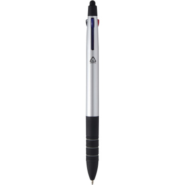 Logotrade promotional products photo of: Trine 3-ink RCS recycled ballpoint pen with stylus