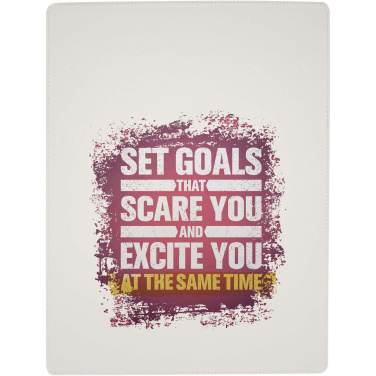 Logotrade promotional gift picture of: Clast A4 clipboard with magnetic closure and RCS recycled ballpoint pen (black ink)