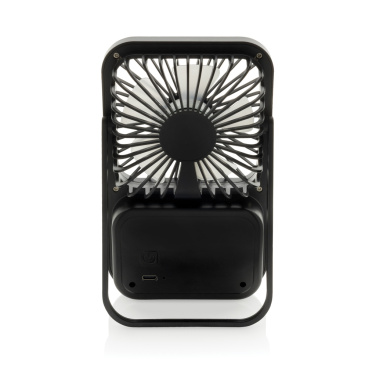 Logotrade promotional products photo of: Aervina RCS recycled plastic re-chargeable desk fan