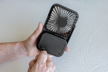 Logotrade promotional giveaway picture of: Aervina RCS recycled plastic re-chargeable desk fan