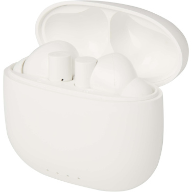 Logotrade business gift image of: Alterf recycled plastic True Wireless Bluetooth® headset with silicone eartips