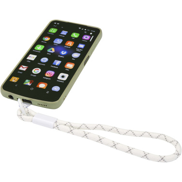 Logo trade promotional merchandise picture of: Arich recycled plastic smartphone wristband