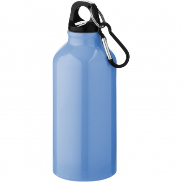 Logotrade reklaamkingi foto: Oregon 400 ml alumiiniumist veepudel karabiiniga
