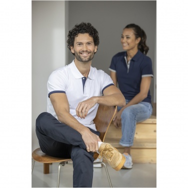 Logotrade ärikingi foto: Morgani lühikeste varrukatega meeste kahetooniline polo