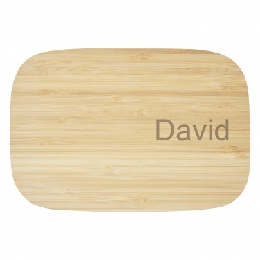 Logotrade firmakingituse foto: Tite roostevabast terasest lõunakarp bambusest kaanega