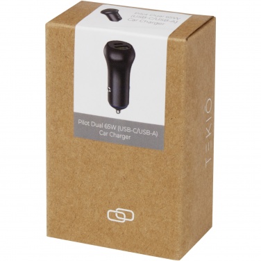 Logo trade ärikingi pilt: Pilot topelt 55 W USB-C/USB-A autolaadija