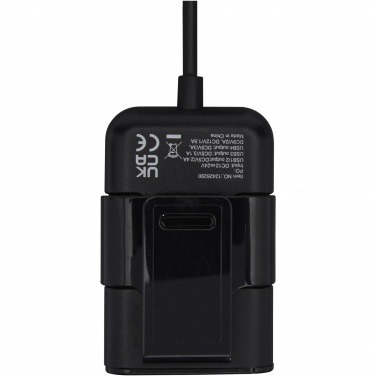 Logotrade reklaamkingituse foto: Pilot-autolaadija QC 3.0 kahe tagaistme pikendatud laadijaga