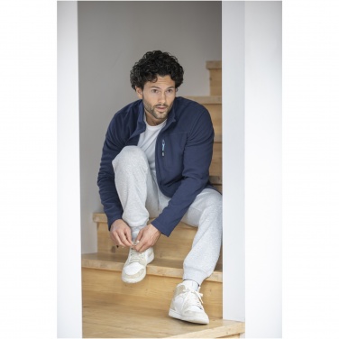 Logo trade reklaamtooted foto: Merevaigune meeste GRS taaskasutatud täistõmblukuga fliisjope