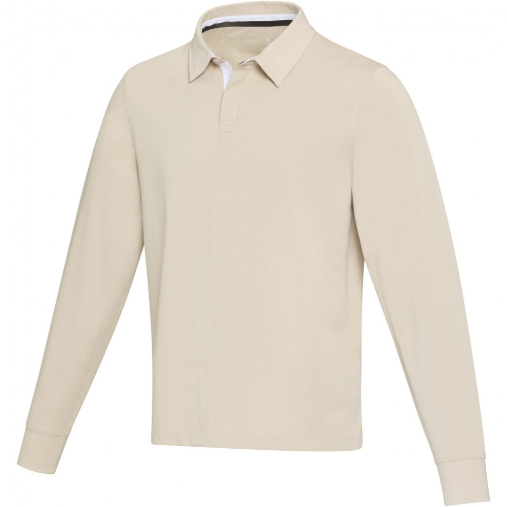 Logo trade firmakingituse pilt: Clyde unisex orgaaniline ragbi polo dressipluus