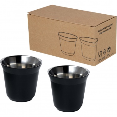 Logotrade reklaamtoote foto: Duo 80 ml RCS sertifikaadiga roostevabast terasest espressotassi komplekt 