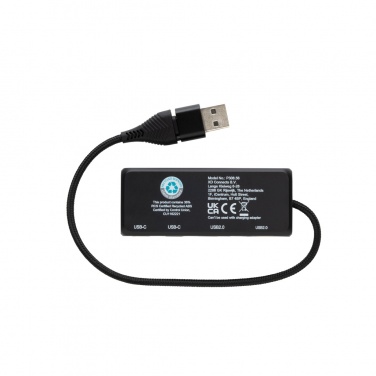 Logotrade reklaamtooted pilt: Link RCS-i taaskasutatud plastist ja bambusest kahe sisendiga USB-jaotur