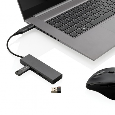 Logo trade reklaamkingituse pilt: Terra RCS taaskasutatud alumiiniumist jaotur 3 USB-pordiga