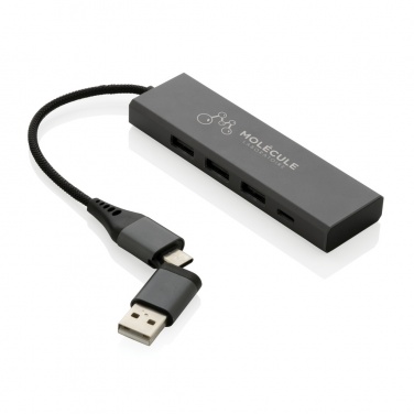 Logotrade ärikingitused pilt: Terra RCS taaskasutatud alumiiniumist jaotur 3 USB-pordiga