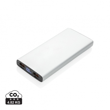Logo trade reklaamtoote pilt: Alumiiniumist 18 W 10 000 mAh PD Powerbank