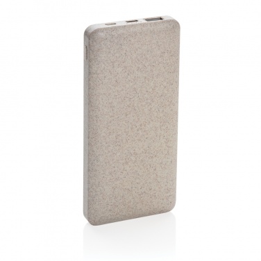 Logotrade ärikingituse foto: 10 000 mah nisuõlgedest akupank