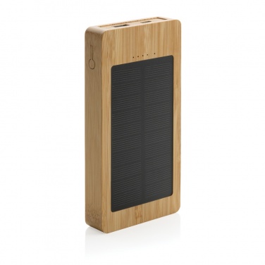 Logo trade reklaamkingituse pilt: Sunwicki 10 000 mAh bambusest päikeseenergiapank
