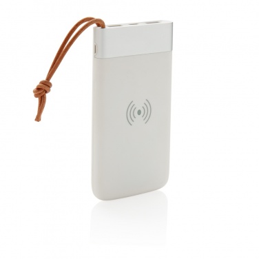 Logotrade reklaamtoote foto: Aria 8000 mAh 5W juhtmevaba laadimise akupank