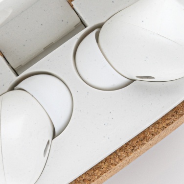 Logo trade reklaamtooted foto: Oregoni RCS taaskasutatud plastikust ja korgist TWS kõrvaklapid