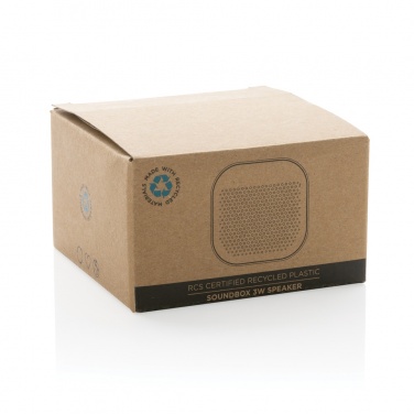 Logotrade meene foto: RCS taaskasutatud plastist Soundbox 3W kõlar
