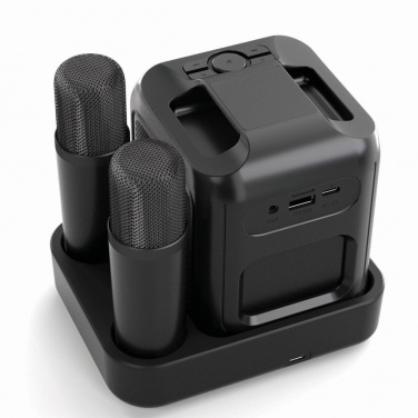 Logo trade reklaamtoote pilt: Singvibe RCS taaskasutatud plastikust karaokekomplekt topeltmikrofoniga