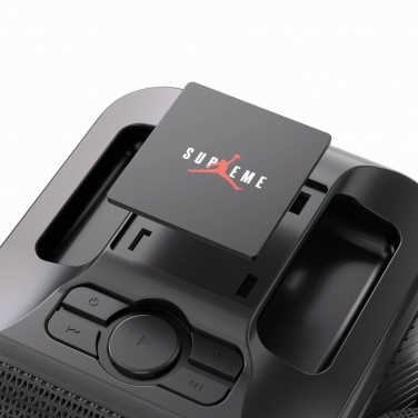 Logo trade firmakingi pilt: Singvibe RCS taaskasutatud plastikust karaokekomplekt topeltmikrofoniga