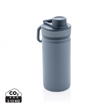 Logo trade reklaamkingitused foto: Roostevabast terasest vaakumpudel spordikaanega 550ml