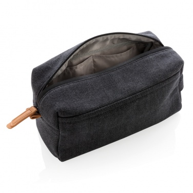 Logo trade firmakingi pilt: Lõuendist tualett-tarvete kott PVC-vaba