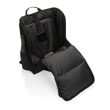 Logotrade reklaamtoote foto: Pedro AWARE™ RPET luksuslik seljakott 5 W päikesepaneeliga