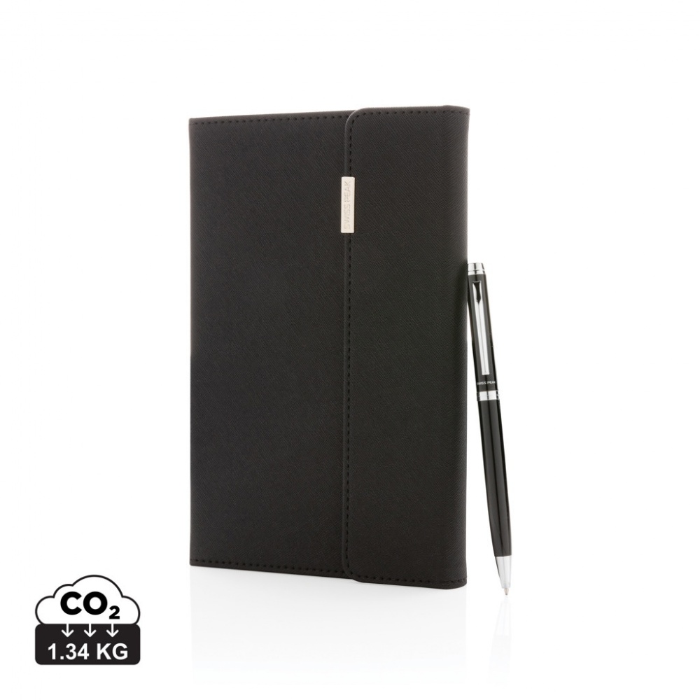Logotrade firmakingid pilt: Swiss Peak deluxe A5 märkmiku- ja pliiatsikomplekt