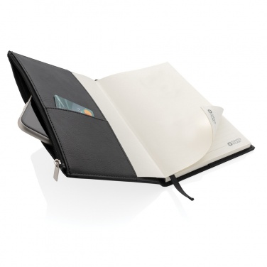 Logo trade reklaamkingid foto: Tõmblukuga taskuga Swiss Peak A5 PU-märkmik