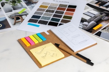 Logo trade firmakingi pilt: Kraft-kleeppaberite A6 vihik koos pliiatsiga