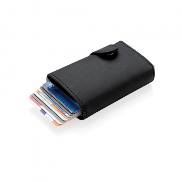Logotrade ärikingitused pilt: Standardne alumiiniumist RFID kaardihoidja PU rahakotiga