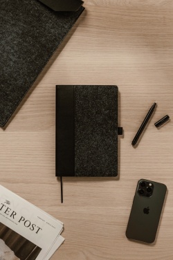 Logo trade reklaamtoote pilt: VINGA Albon GRS taaskasutatud vildist märkmik