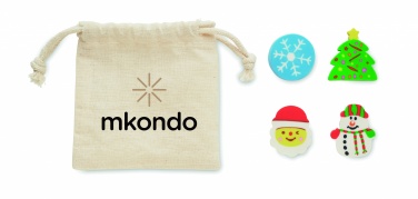 Logo trade firmakingitused foto: Komplektis 4 jõuluteemalist kustukummi