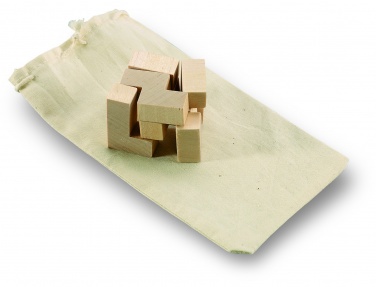 Logotrade reklaamtooted pilt: Puidust pusle puuvillases kotis