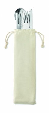 Logotrade firmakingi foto: Roostevabast terasest söögiriistade komplekt