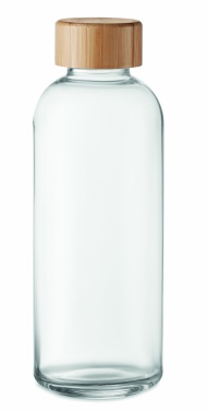 Logo trade ärikingituse pilt: Klaaspudel 650ml bambusest kaas