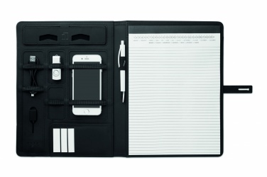 Logo trade reklaamtooted foto: A4 mapp koos juhtmevaba laadijaga 5W