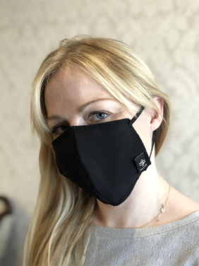 Logotrade ärikingid pilt: BLACK-BLACK puuvillane näomask 140116500