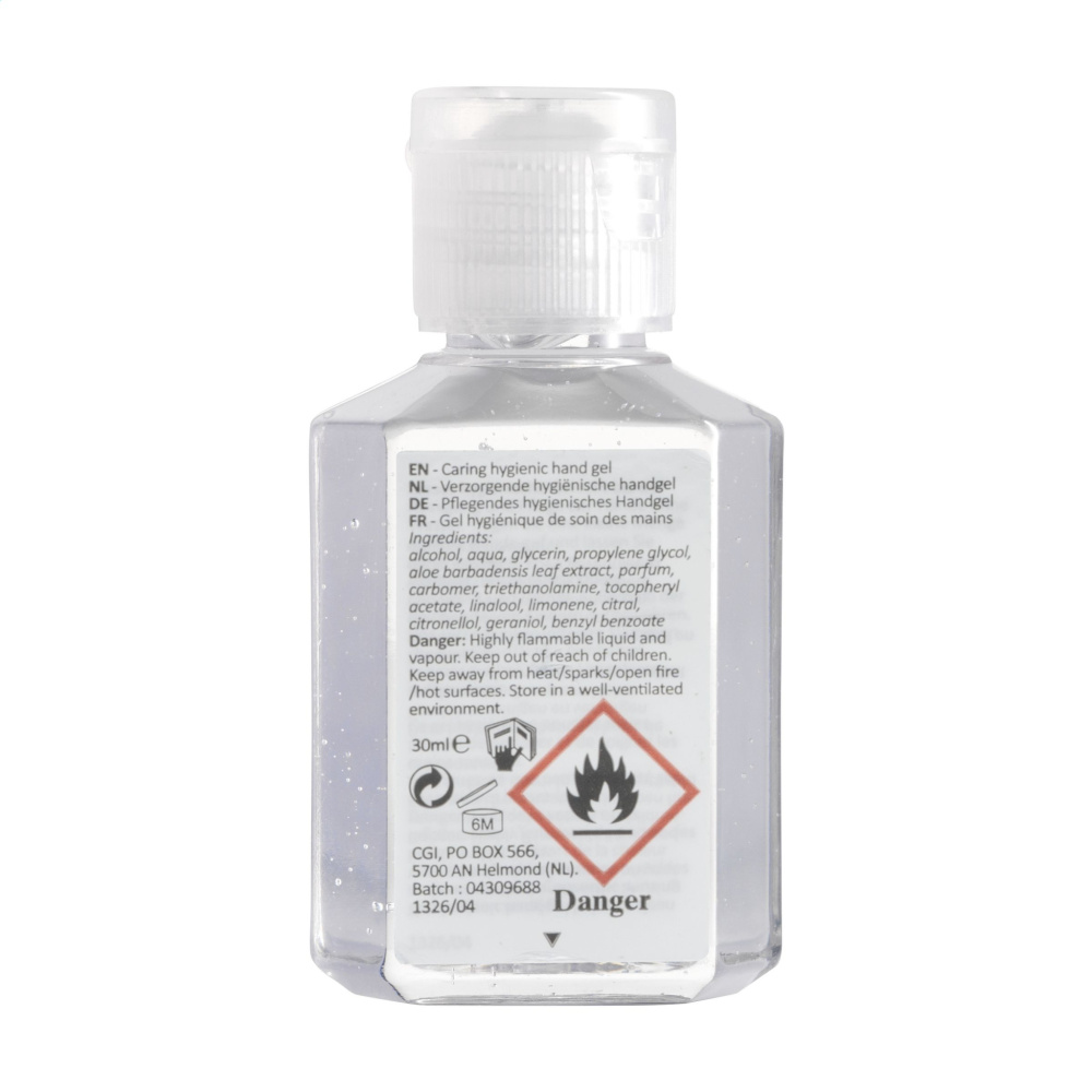 Logo trade reklaamtooted foto: Desinfitseeriv kätegeel Caring Hygienic 30 ml