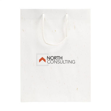 Logotrade ärikingi foto: Õlgkiududega taaskasutatud Leaf It kott (180 g/m²) L