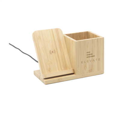 Logotrade ärikingitused pilt: Bamboo Boss 15W laadija/pliiatsihoidja