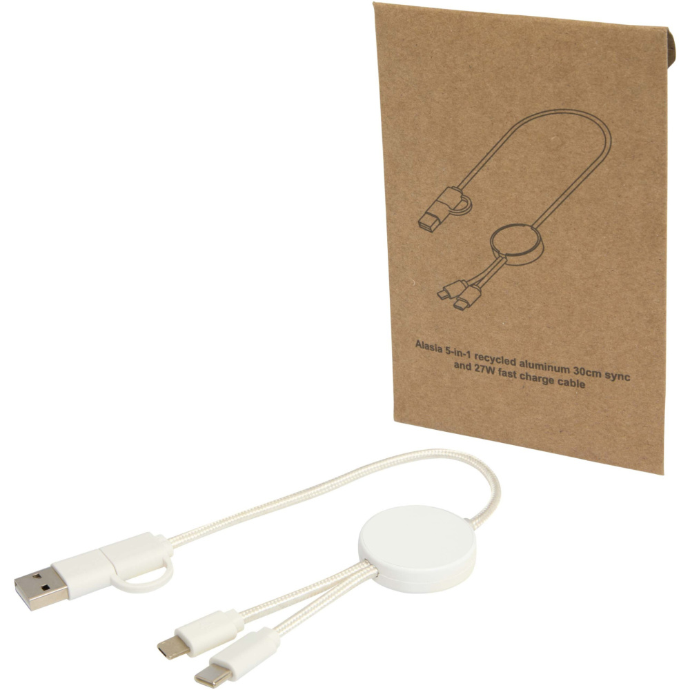 Logotrade firmakingitused pilt: Citala 5-in-1 taaskasutatud plastist 30 cm kiirlaadimiskaabel