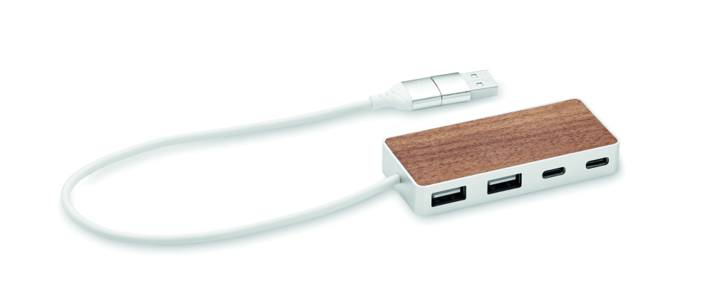 Logo trade reklaamkingi pilt: UBAH USB-jaotur 4 porti 27,5 cm