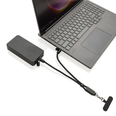 Logotrade reklaamtoote foto: LoopAmp RCS RPET reguleeritav telefoni randmerihm 60W kaabel