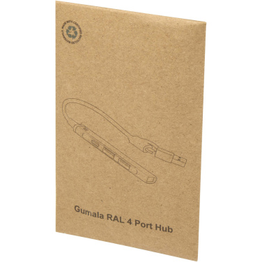 Logo trade reklaamkingi pilt: Alkaid 4-pordiline USB-A ja Type-C jaotur kahe sisendiga